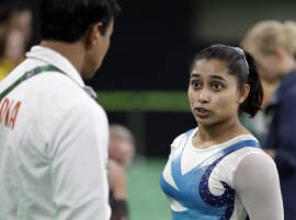 Dipa Karmar Misses Medal In Vault Event অল্পের জন্য পদক হাতছাড়া দীপা কর্মকারের