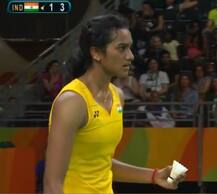 ছবিতে দেখুন, অলিম্পিক ফাইনালে সিন্ধুর লড়াই