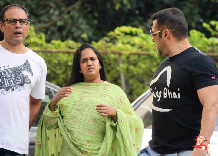 সলমন ও অর্পিতা। 