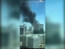 আবু ধাবির ২৫ তলা নির্মীয়মাণ বহুতলে বিধ্বংসী আগুন