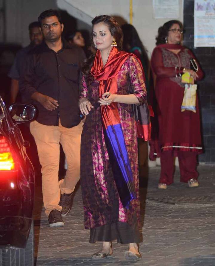 তবে অনুষ্ঠানে ছিলেন বহু নামিদামি তারকা। যেমন দিয়া মির্জা। 