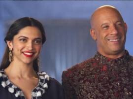 Deepika Padukone Vin Diesel Clicked In Sabyasachis Ensemble সব্যসাচীর ডিজাইন করা পোশাকে দীপিকা ও ভিন ডিজেল