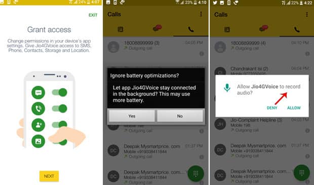  'Jio4GVoice' অ্যাপসে একবার প্রবেশাধিকার পেয়ে গেলে, সেখানে থেকে একটি ওটিপি আসবে আপনার অপর ফোনে। একবার ভেরিফাই করে নিলেই আপনি জিও-র ফ্রি ভয়েস কল পরিষেবা ব্যবহার করতে পারবেন আপনার নন-ভিওএলটিই ফোনে।