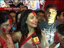 দশমীতে তারকাদের সিঁদূর খেলা