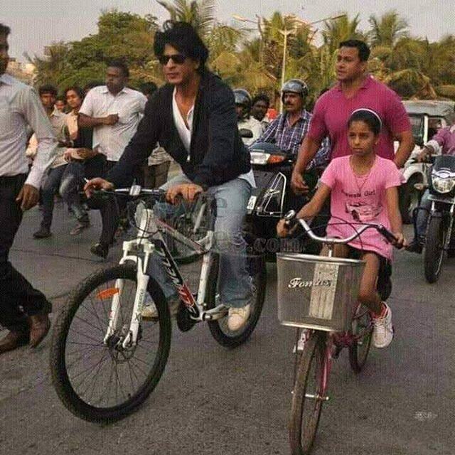 বাবার সঙ্গে সাইকেলে