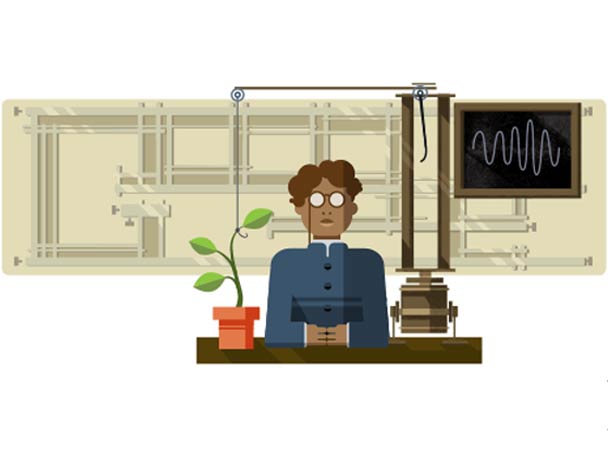 আচার্য জগদীশ চন্দ্র বসুর জন্মদিন স্মরণ গুগল-এ