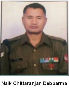 নায়েক চিত্তরঞ্জন দেববর্মা। বয়স ৩৭। ত্রিপুরার বাসিন্দা 
