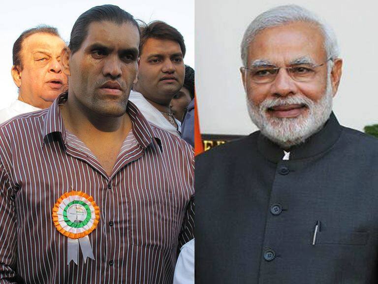 Great Khalli Meets Pm Backs Demonetisation নোট বাতিলে সুফল পাবে ভারত, মোদীর সঙ্গে দেখা করে গ্রেট খালি