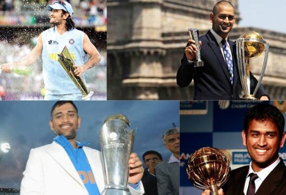 একমাত্র অধিনায়ক হিসেবে তিনটি আইসিসি ট্রফি জয়- বিশ্বের প্রথম অধিনায়ক হিসেবে আইসিসি-র তিনটি ট্রফি জিতেছেন। একদিনের ম্যাচের বিশ্বকাপ (২০১১), টি-২০ বিশ্বকাপ (২০০৭) এবং চ্যাম্পিয়ন্স ট্রফি (২০১৩)।