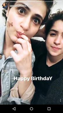 জন্মদিন পালন করলেন ‘দঙ্গল’ গার্ল ফতিমা ওরফে গীতা! তাঁর পর্দার বোন ববিতার সঙ্গে!