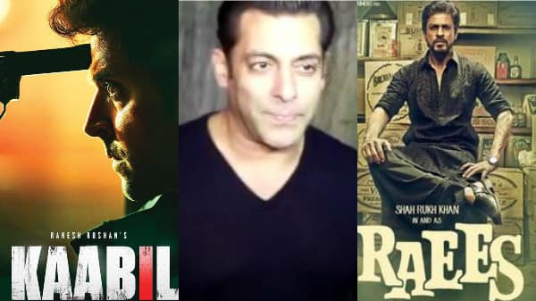 Salman Khan Wishes Luck To Shah Rukhs Raees Hrithiks Kaabil হৃতিকের ‘কাবিল’, শাহরুখের ‘রইস’-কে সলমনের শুভেচ্ছা