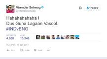 ভারতের জয়ের পর ট্যুইটারে ইংল্যান্ডকে ব্যঙ্গ সহবাগের