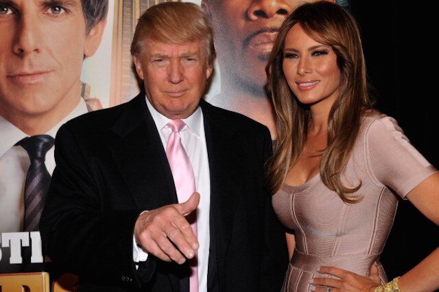 স্ত্রী মেলানিয়ার সঙ্গে