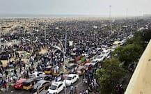 জাল্লিকাট্টু: মেরিনা বিচ থেকে আন্দোলনকারীদের সরিয়ে দিচ্ছে পুলিশ