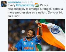 দেখুন, সচিন, অমিতাভদের প্রজাতন্ত্র দিবসের শুভেচ্ছা