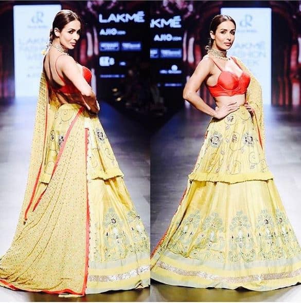 ল্যাকমে ফ্যাশন উইকের মঞ্চে আগুন জ্বালালেন মালাইকা আরোরা খান