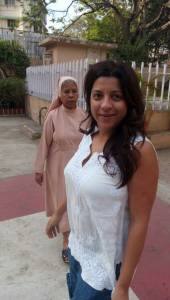 ভোট দিচ্ছেন পরিচালক জোয়া আখতার