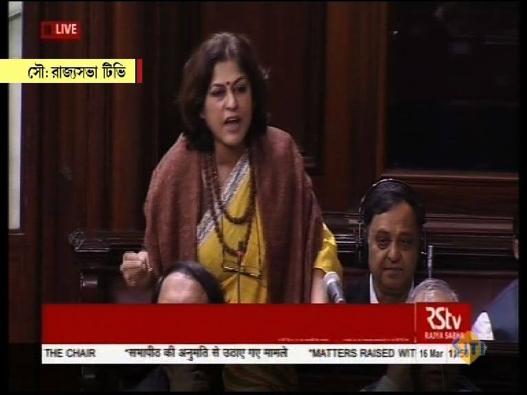 Heated Exchanges Between Rupa Ganguly Cong Mps In Rajya Sabha Over Child Trafficking শিশুপাচারকাণ্ড: রাজ্যসভায় নাম না করে রূপাকে নিশানা কংগ্রেসের, মেজাজ হারালেন নেত্রী