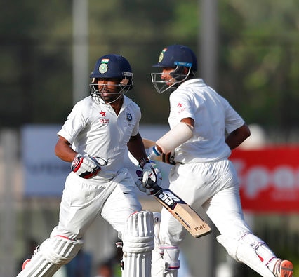 Pujara Double Saha Ton Put India In Complete Command পূজারা-ঋদ্ধির দৌলতে ১৫২ রানের লিড ভারতের, ২ উইকেট খুইয়ে ম্যাচ বাঁচানোর লড়াই অস্ট্রেলিয়ার