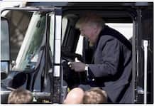 এবার ট্রাক চালক মার্কিন প্রেসিডেন্ট ডোনাল্ড ট্রাম্প, টুইটারে ভাইরাল সেই ছবি!