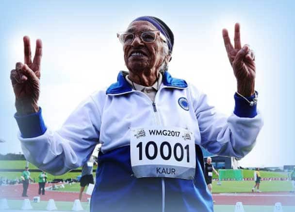 No Hurry As Indias Inspirational Centenarian Wins Gold ১০১ বছর বয়সে ১০০ মিটারে সোনা মান কউরের