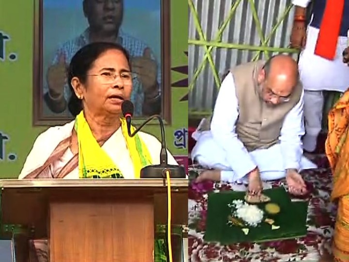 War Of Words In North Bengal Mamata Slams Bjp Amit Shah Calls To Increase Party Strength বিজেপিকে রোখার ডাক মমতার, ২০১৯-র ভোটে সবচেয়ে বেশি আসন পাবে দল, দাবি অমিত শাহর