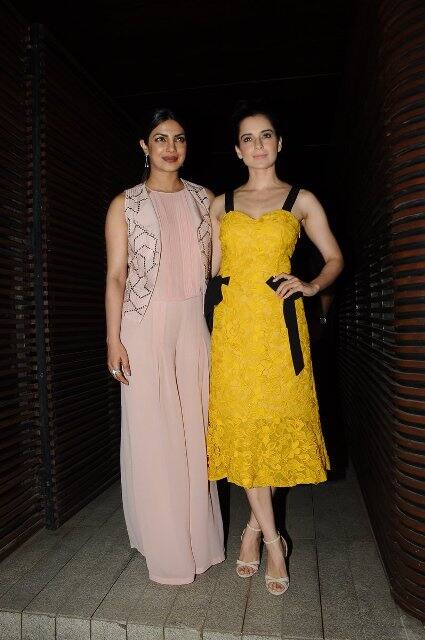 বেস্ট ফ্রেন্ড কঙ্গনা রানাওয়াতের সঙ্গে প্রিয়ঙ্কা। 