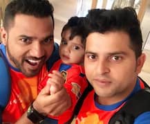 দেখুন, আইপিএল ম্যাচে গুজরাত লায়ন্সকে উৎসাহ দিতে হাজির সুরেশ রায়নার মেয়ে