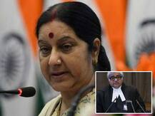 কুলভূষণ যাদবের মামলা লড়তে মাত্র এক টাকা পারিশ্রমিক নিয়েছেন হরিশ সালভে: সুষমা স্বরাজ