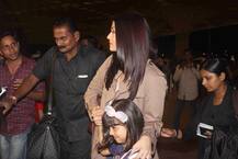 মায়ের সঙ্গে চলল কানে, বিমানবন্দরে ফটোগ্রাফারদের রীতিমত পোজ দিল ঐশ্বর্যা কন্যা আরাধ্যা