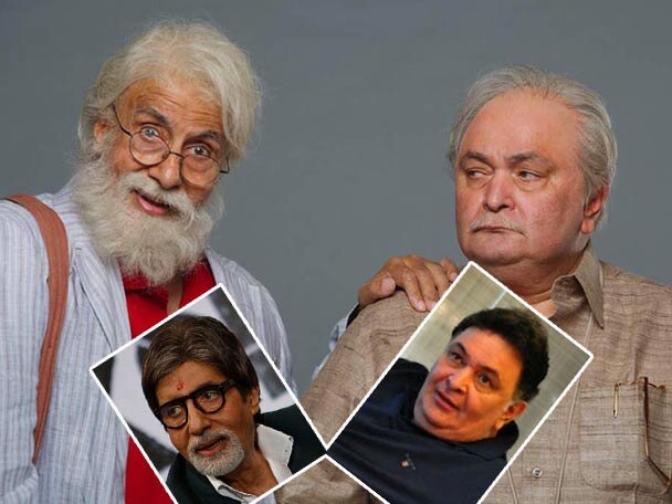 After 26 Years Again Big B And Rishi Kapoor United For Their Film 102 Not Out First Look Of The Film Out Cuteness Overloaded ২৬ বছর পর ফের একসঙ্গে, বাবা-ছেলের চরিত্রে ‘১০২ নট আউট’ ছবিতে অমিতাভ-ঋষি!