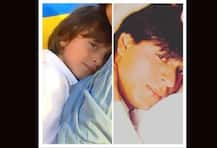 এরকম জিনগত মিল এর আগে দেখেছেন? আব্রামের সঙ্গে ছবি দিয়ে প্রশ্ন শাহরুখের