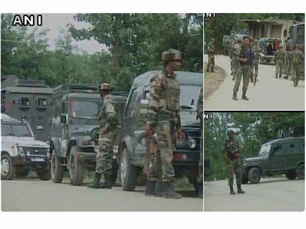 Jk Joint Search Operation On For 3 Terror Suspects In Kulgam District কুলগামে লুকিয়ে সন্দেহভাজন তিন জঙ্গি, পুরো এলাকা ঘিরে চলছে তল্লাশি অভিযান