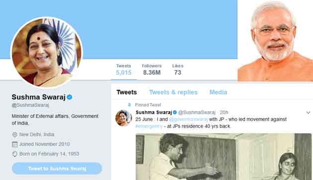 রাত দুটোয় টুইট করুন, তখনই ব্যবস্থা, সুশাসন স্থাপনে সোশ্যাল মিডিয়ার ব্যবহার সুষমার থেকে শিখুন: মোদী