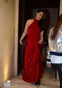 মণীশ মালহোত্রার পার্টিতে লাল টকটকে গাউনে করিনা