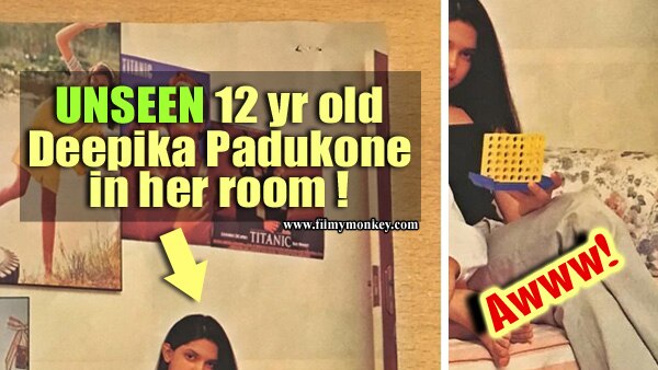 Unseen Pic Of 12 Yr Old Deepika Padukone Posing With Leonardo Di Caprios Posters In Her Room ১২ বছরের দীপিকাকে দেখা যাচ্ছে তাঁর হলিউড ক্রাশ লিওনার্দো দি ক্যাপরিওর সঙ্গে!