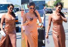 সোশ্যাল মিডিয়ায় ভাইরাল প্রিয়ঙ্কা চোপড়ার নতুন ‘লেগ-স্লিট’ পোশাক