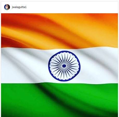 ব্যাডমিন্টন তারকা জ্বালা গুট্টা পোস্ট করেছেন এই ছবিটি।