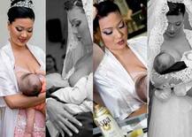 বিয়ে করতে করতে সন্তানকে স্তন্যপান করিয়ে সকলের কাছে প্রশংসিত নববধূ