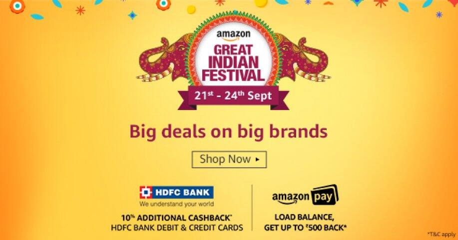 Amazon Has Flagged Off Its Great Indian Sale অ্যামাজনের গ্রেট ইন্ডিয়ান সেল