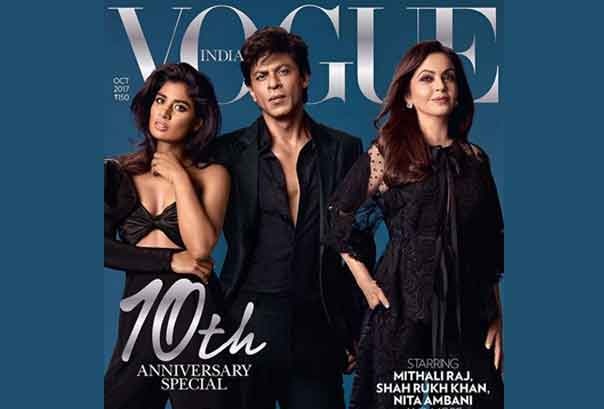 Srk Featured With Two Powerful Women In Vogue Magazines Cover Page কোন দুই ক্ষমতাশালী অভিনেত্রীকে সঙ্গে নিয়ে ভোগের কভারপেজে এলেন শাহরুখ খান, দেখুন