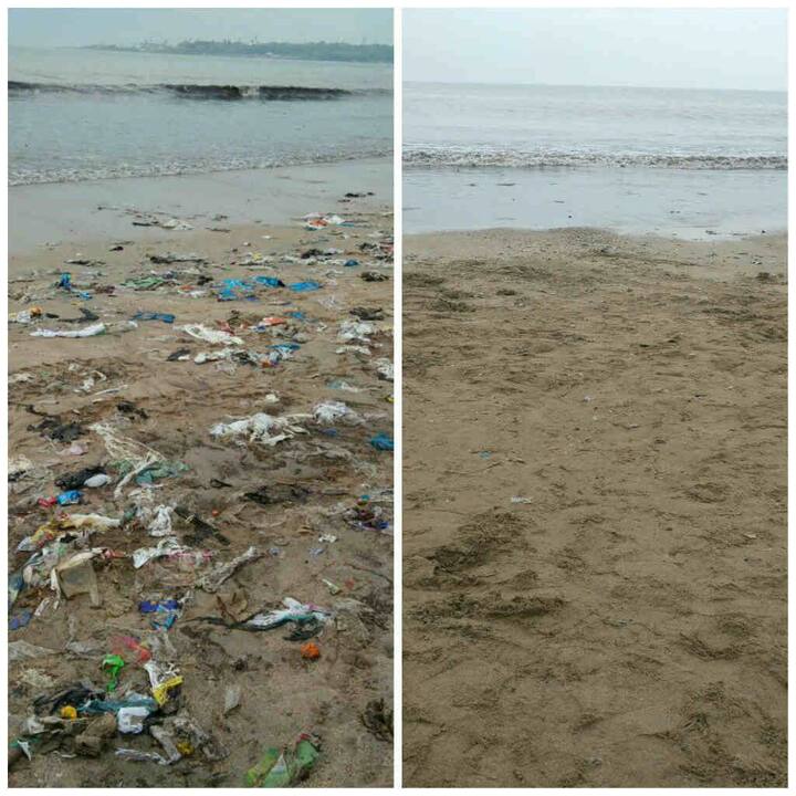 অনুষ্কা ট্যুইটারে কোলাজও পোস্ট করেছেন। এতে স্পষ্ট দেখা যাচ্ছে, এই সাফাইয়ের আগে ওই এলাকার হাল ঠিক কী রকম ছিল। 