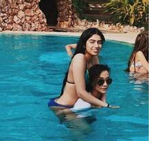 সুইমিং পুলে শ্রীদেবীর ছোট মেয়ে খুশি, ইন্টারনেটে ভাইরাল হয়েছে এই ছবি