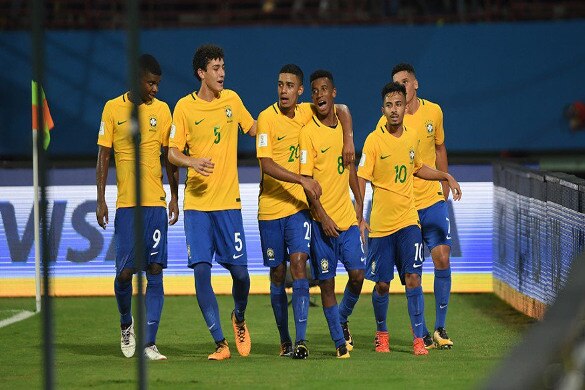 Brazil Defeats Germany 2 1 To Enter U 17 Wc Semis অনূর্ধ্ব-১৭ বিশ্বকাপ: যুবভারতীতে সাম্বা-ঝড়, জার্মানিকে ২-১ গোলে হারিয়ে সেমিফাইনালে ব্রাজিল