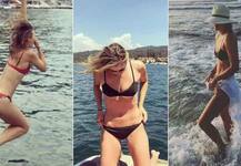 সমুদ্রতীরে মারিয়া শারাপোভা