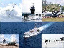 আন্দামান ও নিকোবর দ্বীপপুঞ্জের সুরক্ষায় সামরিক বাহিনীর বিশেষ যৌথ মহড়ার ঝলক...