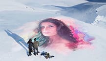 অস্ট্রিয়ার বরফে জমা লেকে যখন সলমন আঁকলেন ক্যাটরিনার ছবি