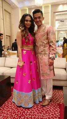 সাতপাকে বাঁধা পড়লেন ফুটবলার সুনীল ছেত্রী