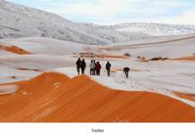 দেখুন! সাহারায় শিহরণ, বরফ পড়ছে মরুভূমিতে