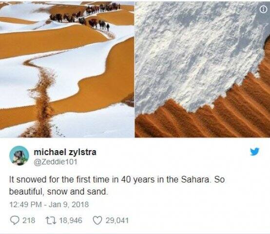 ৪০ বছর এখানে বরফ পড়েনি। এবার পড়ল পরপর ২ বছর। 